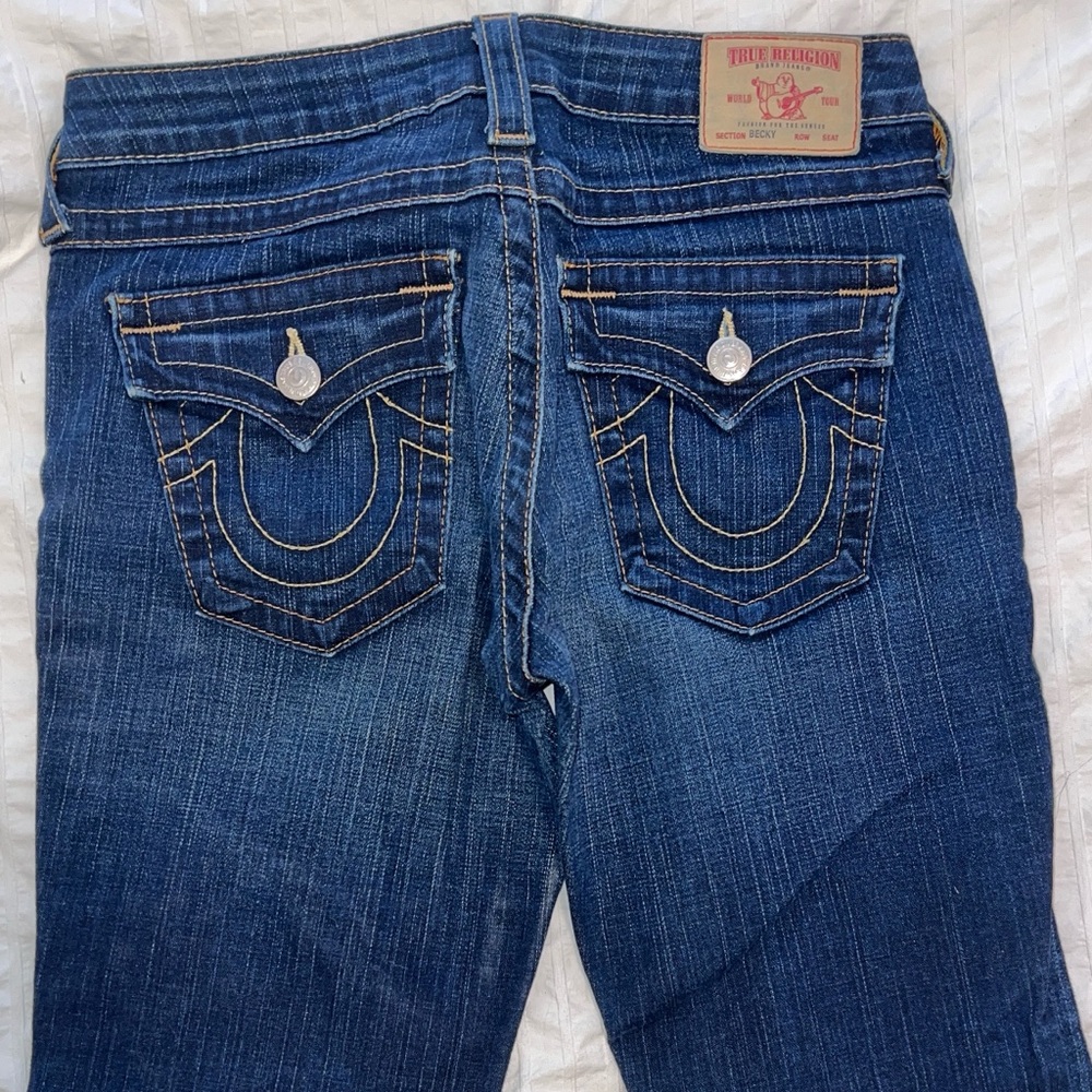 True Religion Dark Blue Boot Cut Jeans